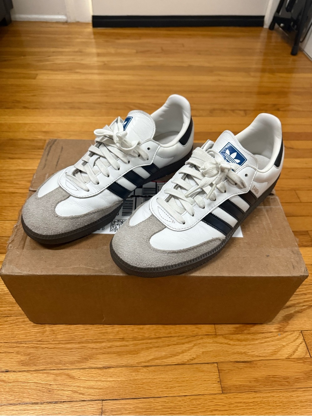 Adidas Samba OG White Black Gum Men’s Size 10.5 B75806